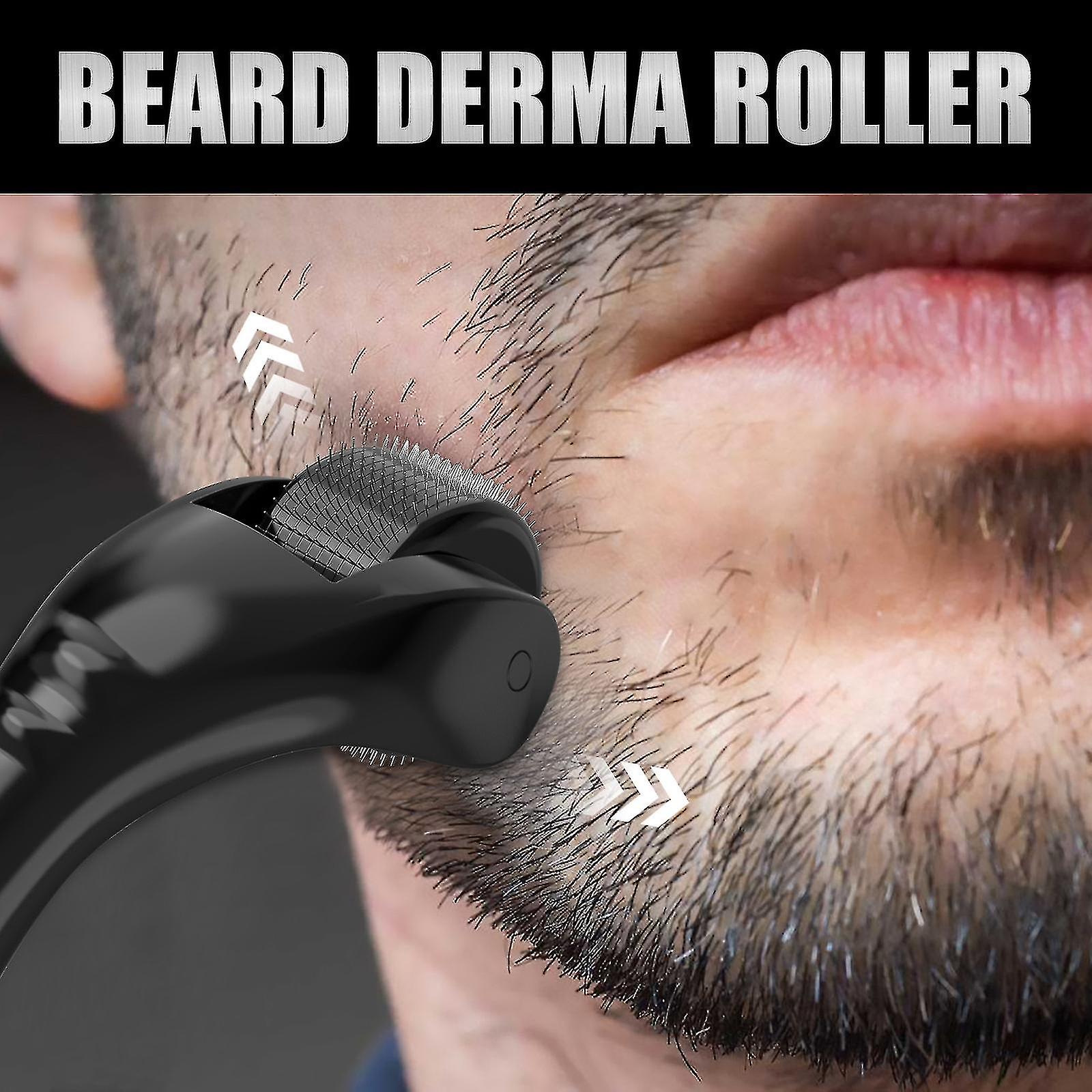 Beard Growth Kit 3-Set (Roller, Growth Oil, Beard Balm)